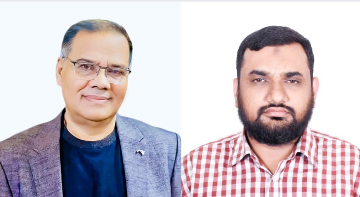 ডুয়েট শিক্ষক সমিতির সভাপতি সিরাজুল হক এবং সাধারণ সম্পাদক মাহফুজ আলম
